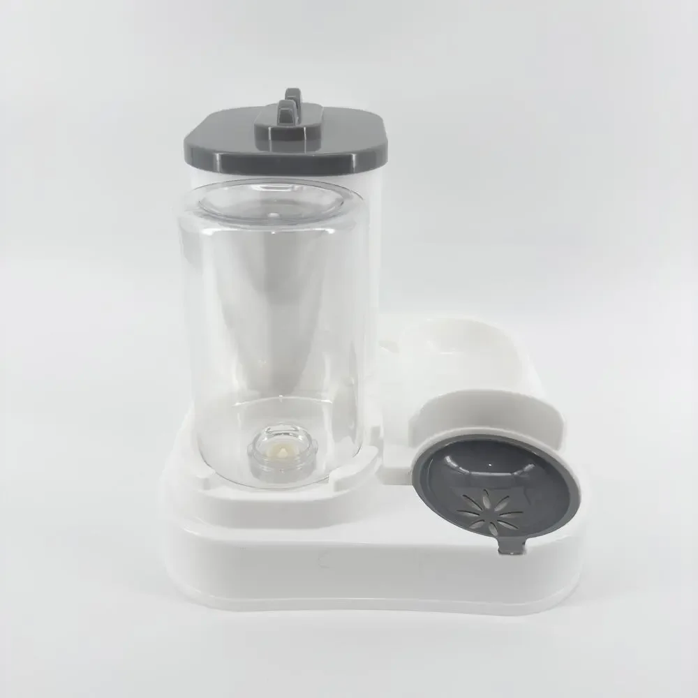 Small Cat Feeding Station with Food & Water Dispenser - Easy Clean Pet Feeder
